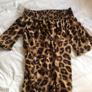 federation XS off the shoulder midi dress